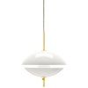 Lampa CLAM 44 cm, alb/alamă, Fritz Hansen