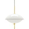 Lampa CLAM 44 cm, alb/alamă, Fritz Hansen