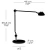 Lampă de masă AQ01 45 cm, neagră, Fritz Hansen
