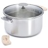 Oală ALCHIMY LOQY 20 cm, argintiu, din oțel inoxidabil, de Buyer