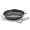 Tigaie CHOC EXTREME LOQY 24 cm, negru, aluminiu, de Buyer