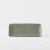Farfurie de servit GREEN FADE 29,5 x 12 cm, dreptunghiulară, verde, MIJ