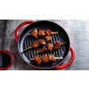 Tigaie grătar din fontă rotundă gri grafit O 30 cm Staub
