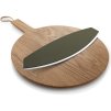 Cuțit pentru pizza și ierburi GREEN TOOL 37 cm, verde, oțel/plastic, Eva Trio