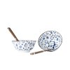 Set boluri cu bețișoare MANEKI CAT BLUE MIJ 400 ml 2 buc