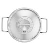 Capac pentru cratiță ADAMANT 20 cm, negru, aluminiu, Fissler