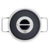 Capac pentru cratiță ADAMANT 18 cm, negru, aluminiu, Fissler