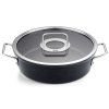 Capac pentru cratiță joasă ADAMANT 28 cm, negru, aluminiu, Fissler