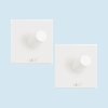 Cârlig pentru prosoape 4 cm, set de 2, alb, oțel inoxidabil, Zack