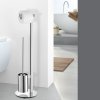 Suport hârtie igienică și perie WC SCALA 72 cm, lustruit, din oțel inoxidabil, Zack