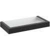 Etajeră de baie LINEA 26 cm, negru, oțel inoxidabil/glonț, Zack