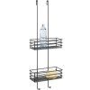Suport de duș IPARO 74 cm, negru, oțel inoxidabil, Zack
