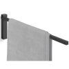 Suport pentru prosoape CARVO 44 cm, negru, oțel inoxidabil, Zack