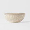 Bol de masă RIDGED ALABASTER 160 ml, cremă, ceramică, MIJ