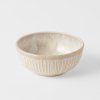 Bol de masă RIDGED ALABASTER 160 ml, cremă, ceramică, MIJ