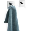 Cârlig pentru prosoape 4 cm, set de 2, lustruit, din oțel inoxidabil, Zack