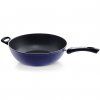 Tigaie Wok COLOR EDITION 32 cm, albastru, aluminiu, Fissler