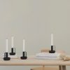 Suport de lumânare pentru cină IDA 10 cm, negru, fier, Stelton