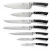Cuțit Santoku EDONIST 18 cm, nituri din oțel inoxidabil, negru, Lion Sabatier
