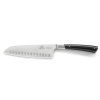 Cuțit Santoku EDONIST 18 cm, nituri din oțel inoxidabil, negru, Lion Sabatier