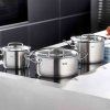 Set de vase pentru gătit ORIGINAL PROFI + tigaie pentru servire ORIGINAL PROFI, set de 6, Fissler