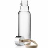 Sticlă de apă 500 ml, curea bej perlat, plastic, Eva Trio
