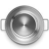 Oală de gătit 28 cm, 15 l, inox, Eva Trio