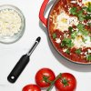 Decojitor de legume GOOD GRIPS 18 cm, zimțată, negru, plastic, OXO