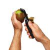 Decojitor de legume GOOD GRIPS 18 cm, zimțată, negru, plastic, OXO