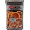 Recipient depozitare pentru bucătărie POP STEEL 1,0 l, pătrat mic, din plastic, OXO