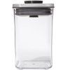 Recipient depozitare pentru bucătărie POP STEEL 1,0 l, pătrat mic, din plastic, OXO