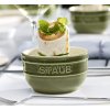 Recipient Ramekin 9 cm, set de 2, verde, ceramică, Staub