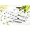 Cuțit Santoku TOQUE 18 cm, nituri din oțel inoxidabil, alb, Lion Sabatier