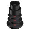 Set de vase pentru gătit INGENIO BLACK STONE L3998802, set de 8 buc, suprafață antiaderentă, Tefal