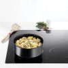 Set de vase pentru gătit INGENIO BLACK STONE L3998802, set de 8 buc, suprafață antiaderentă, Tefal