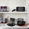 Set de vase pentru gătit INGENIO BLACK STONE L3998802, set de 8 buc, suprafață antiaderentă, Tefal