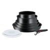Set de vase pentru gătit INGENIO BLACK STONE L3998802, set de 8 buc, suprafață antiaderentă, Tefal