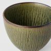 Ceașcă SENCHA RIDGED 150 ml, verde, ceramică, MIJ