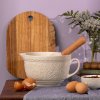 Bol pentru aluat IN THE MEADOW 1,9 l, crem, ceramică, Mason Cash