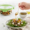 Recipient pentru depozitarea alimentelor 650 ml, rotund, din sticlă, Lékué