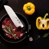 Cuțit Santoku ALPHA POM 18 cm, negru, Güde