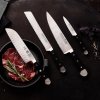 Cuțit Santoku ALPHA POM 18 cm, negru, Güde