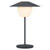 Lampă portabilă de masă ANI MINI 21 cm, LED, magnet gri, aluminiu, Blomus