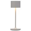 Lampă de masă portabilă FAROL MINI 19,5 cm, LED, alb, gri-satelit, Blomus