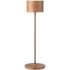 Lampă portabilă de masă FAROL 35,5 cm, LED, aspect ruginit, aluminiu, Blomus