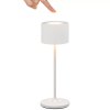 Lampă de masă portabilă FAROL MINI 19,5 cm, LED, alb, aluminiu, Blomus