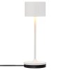 Lampă de masă portabilă FAROL MINI 19,5 cm, LED, alb, aluminiu, Blomus
