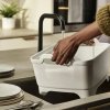 Bol de spălat WASH&DRAIN 851648 cremă, plastic, Joseph Joseph