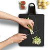 Tocător CHOP2POT 60202 38 x 21 cm, negru, plastic, Joseph Joseph