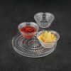 Bol Tapas ETHNO 190 ml, set de 3 buc, cu platou, transparent, Nachtmann